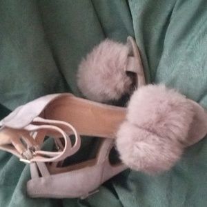 Fluffy Pom Pom Heels